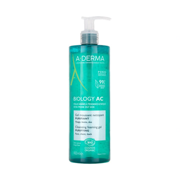 A-Derma Biology AC Cleansing Foaming Gel 400ml – Καθαριστικό gel για λιπαρό και ακνεϊκό δέρμα